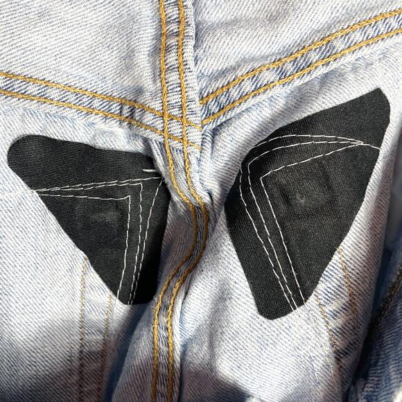 Levi's 501 90s Freehand Folk Jeans Premium Light Blue Button Fly Straight Sz 28 - Picture 13 of 15